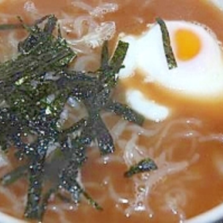 モツ鍋のスープでダイエッタァ～のラーメン♪